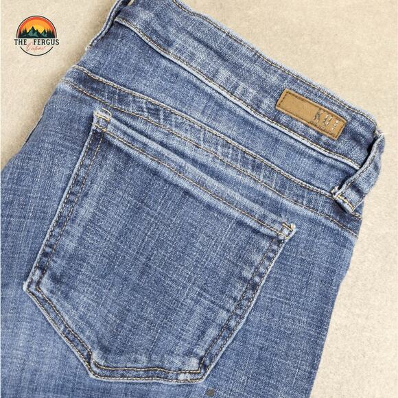 Kut From The Kloth Straight Jeans Blue Medium Wash Denim Pockets Women's 14 - Picture 6 of 12